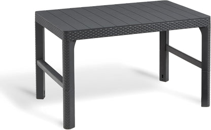 Keter Lyon Adjustable Table, 116 cm x 71.5 cm x 66 cm Size, Graphite