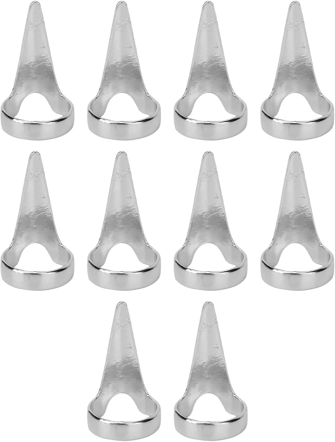 10 Pieces Hair Separation Rings, Hair Sectioning Tool, Hair Separating and Selecting Tool, Metal Hair Cutting Ring Hair Separator Ring