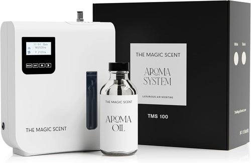 Diffuser, Scent Air Machine for Home & Hotels, HVAC or Portable Nebulizing Diffuser - Large Room Waterless Aroma Machine - Aroma Oil Included
