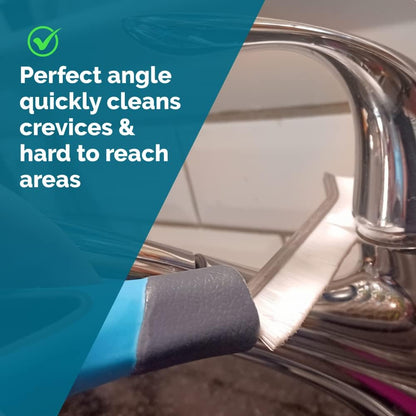 EvaClean Essentials, spazzola angolare perfetta per la pulizia di malta e malta, confezione da 10, forte, durevole per la pulizia di piastrelle, intonaco, superfici o aree difficili da raggiungere in