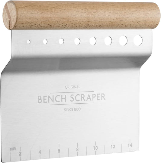 Mason Cash 2008.196 Innovative Kitchen Stainless Steel 4-in-1 Bench Scraper, 15.2cm, Silver 28502