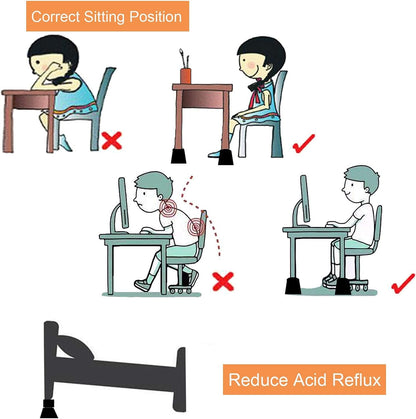 MOVEONSTEP 8 x Height Risers for Furniture, Beds, Tables, Adjustable Stands 7.5, 13, and 20.5 cm Furniture Risers Supports Up to 600 kg, 8 Pieces