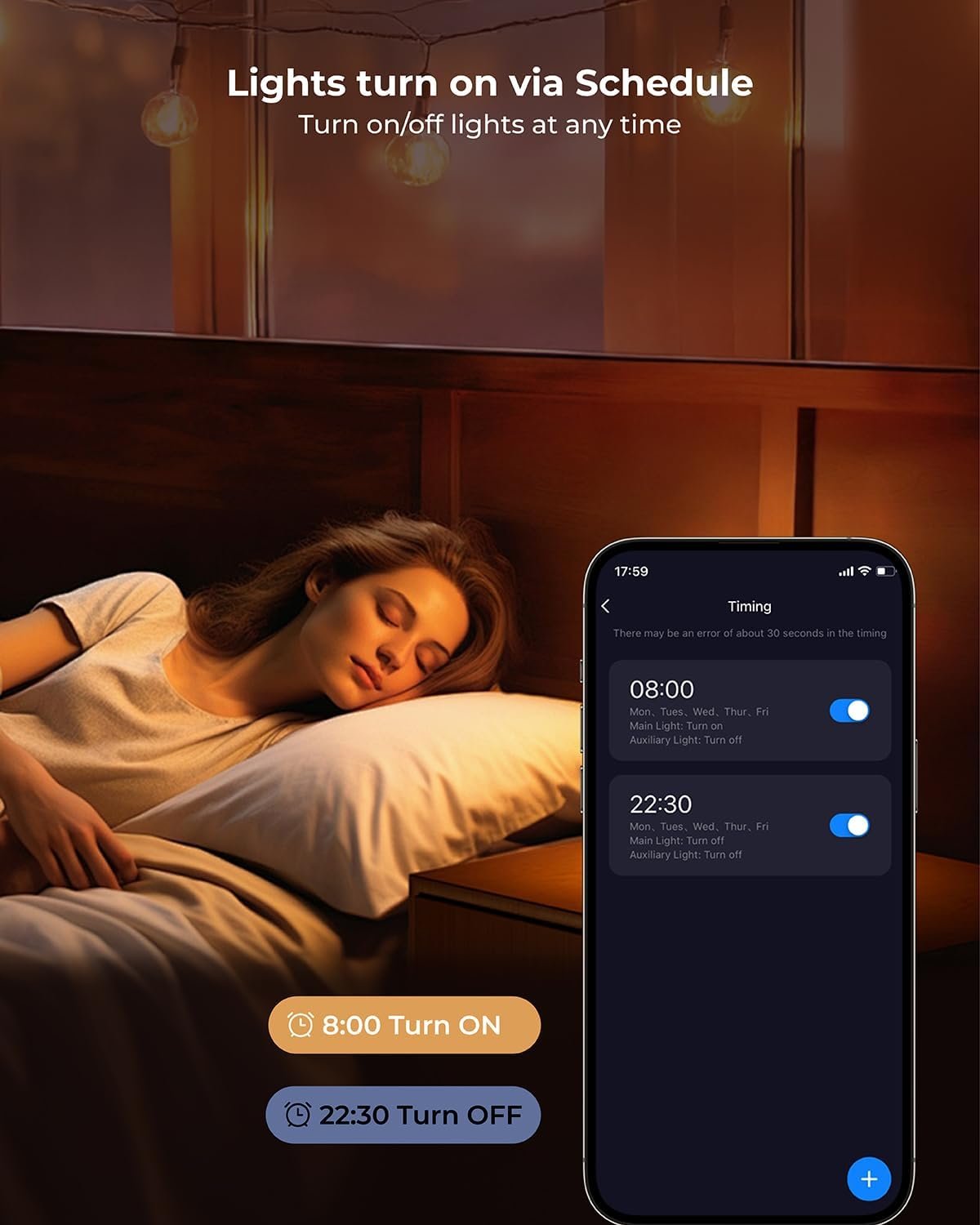Matane Smart LED Ceiling Light WiFi, 12IN RGB Flush Mount Ceiling Light Fixture, 16 Million DIY Colors, Works with Alexa Google Home, 3000K-6500K Ceiling Lights for Bedroom, Living Room, White