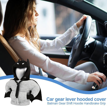 NHQ Car Gear Shift Knob Cover, Car Interior Accessories, Universal Gear Shift Knob, Sweatshirt for Car Gear Shift Knob Cover Hoodie, Black