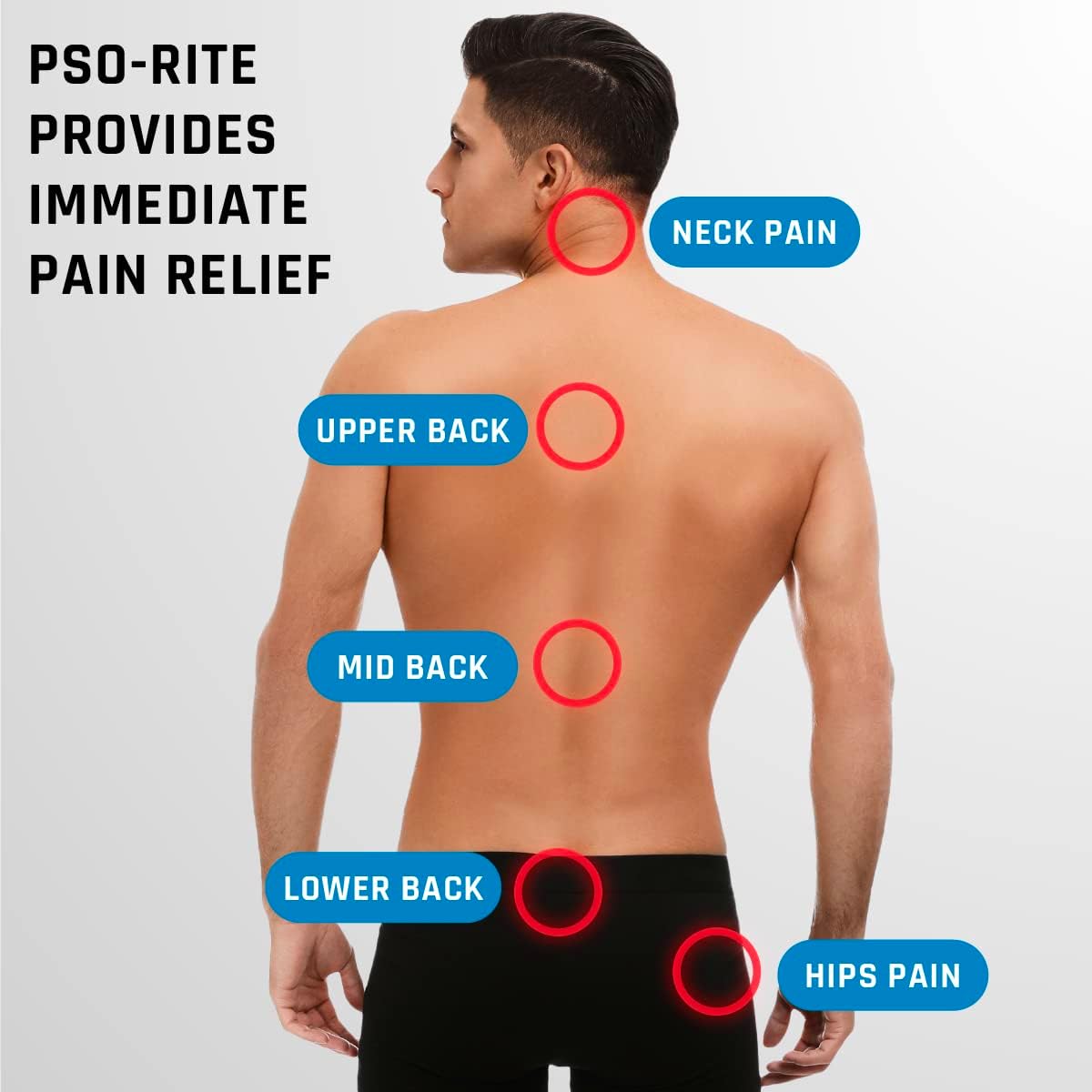 PSO-RITE Psoas Muscle Release and Deep Tissue Massage Tool - Psoas, Back, Hip Flexor Release Tool - Sunset Red