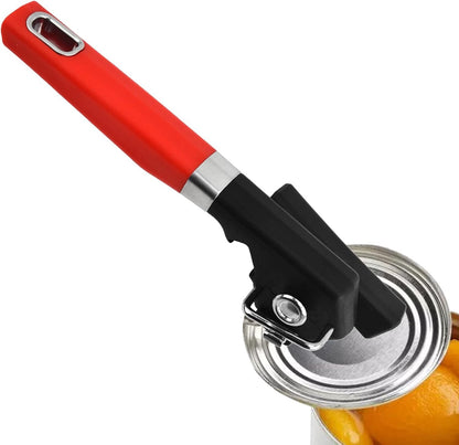 MWZBTG Aprisinatore a mano, apriscatole per portatile - Il manuale per impieghi pesanti può aprire | Acciaio inossidabile gadget facili, manico ergonomico utensili da cucina taglio liscio