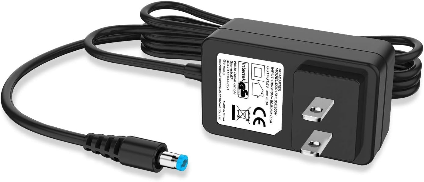 Universal Power Adapter 5V 3A Power Supply Multi-Voltage Adjustable Wall Charger Replacement for Home Electronics, Routers, Speakers, LCD TVs, Cameras, TV Boxes, USB Hub and More 5V Small Electronics/Home Charger/Power Adapter (7 Tips)