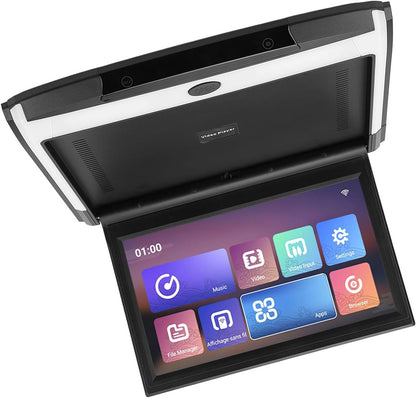 NDNCZDHC 11.6in Car Rear Entertainment System for Android 10.0 Support Phone Wireless Mirroring 1080P HD Bluetooth WiFi Player(Black)