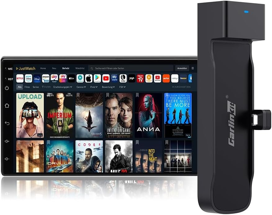 CarlinKit 2025 FireDrive Link, Car TV HDMI Adapter, Car TV Mate, Car HDMl Multimedia Adapter Design for TV Stick, Convert Wired CarPlay to HDMI for TV Stick Streaming, Only Fit for OEM CarPlay Cars