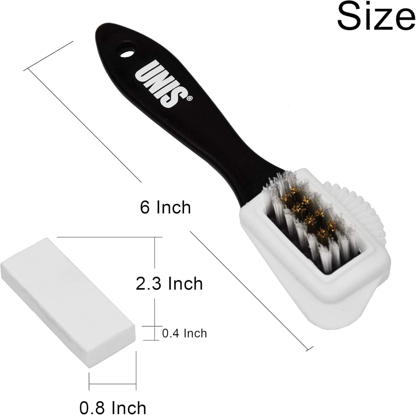 Suede & Nubuck Leather 4 Way Cleaning Caring Brush Shoe & Boots Cleaner Essential Kit with Extra 2 Erasers