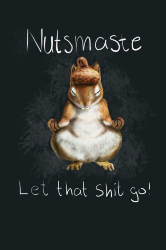 Squirrel Design Nutsmaste Yoga Meditation Retro Vintage: Notebook Planner - 6x9 inch Daily Planner Journal, To Do List Notebook, Daily Organizer, 114 Pages