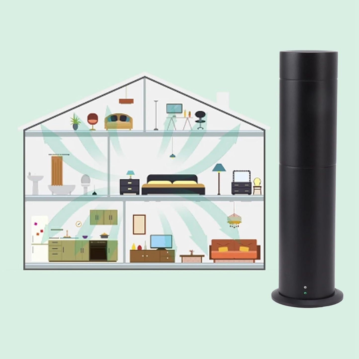 Smart Diffuser, 120ml Remote Control Aromatherapy Machine, Diffuser | Home Scent Machine | Waterless Oil Diffuser | Scent Air Machine | Diffusers for Essential Oils (A)