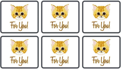KUDOS.JP Cute Kawaii Cat Envelopes 6 Letter Writing Stationery Paper 12 Gift Set for Teen, Girls, Kids