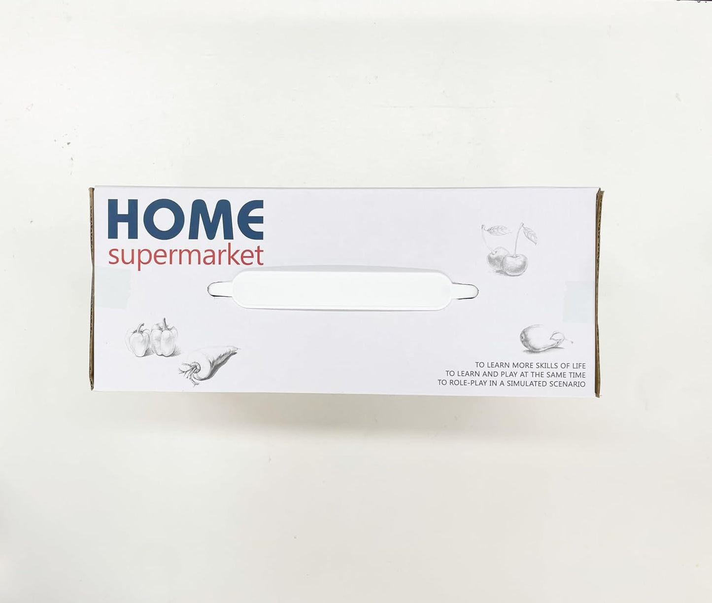 Pretend Play Cash Register Toy Role Play Shopping Cashier Playset with Scanner Card Machine Toy Foods Fruits 33pcs Set Funtional Checkout Game Educational Toy for Kids Birthday