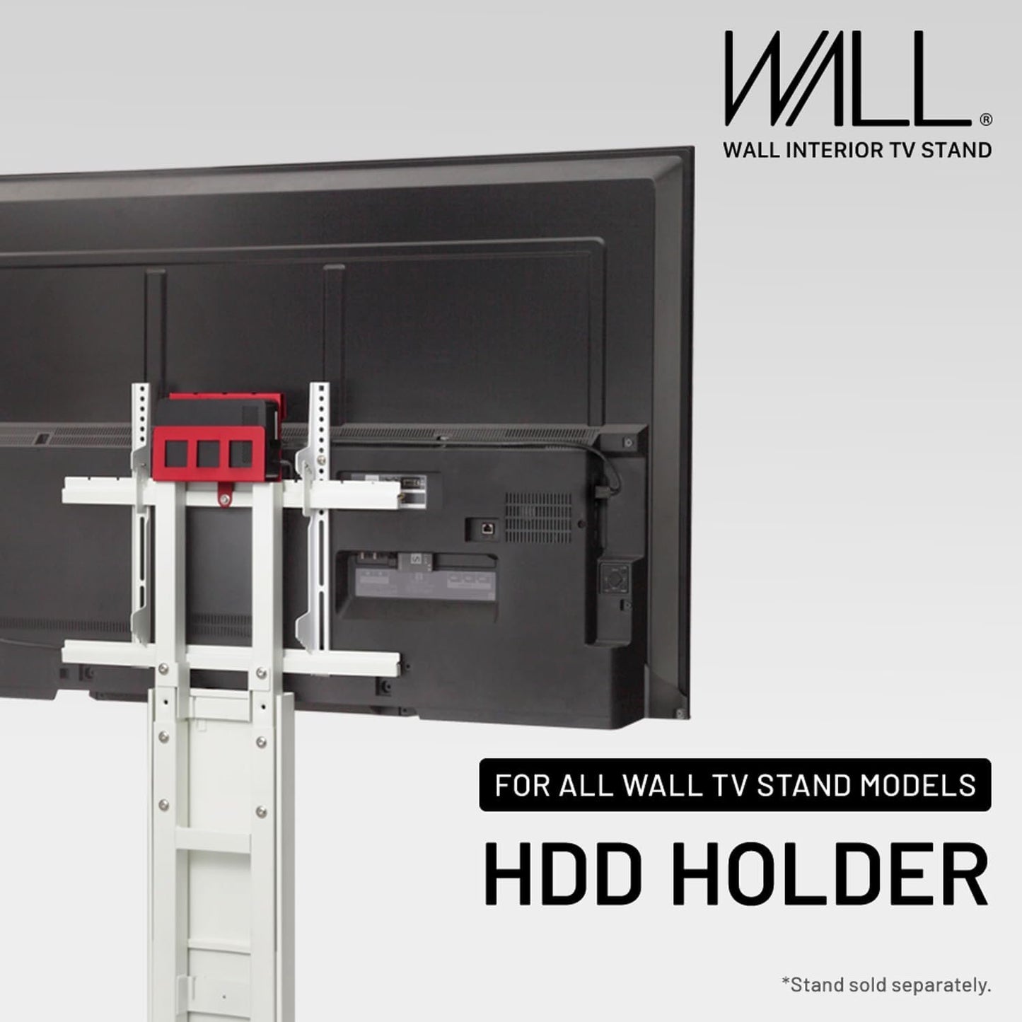 WALL HDD Holder for All TV Stands, HDD Hard Drives, Streaming Devices, Routers, Modem