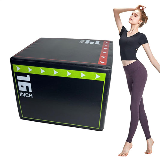 Jumping Box Training, Jumping Training Tool, 15.75 x 11.81 in Shockproof Non Slip Step Up Gear, Jump Equipment, Ideal for Home and Gym Workouts to Strength Agility
