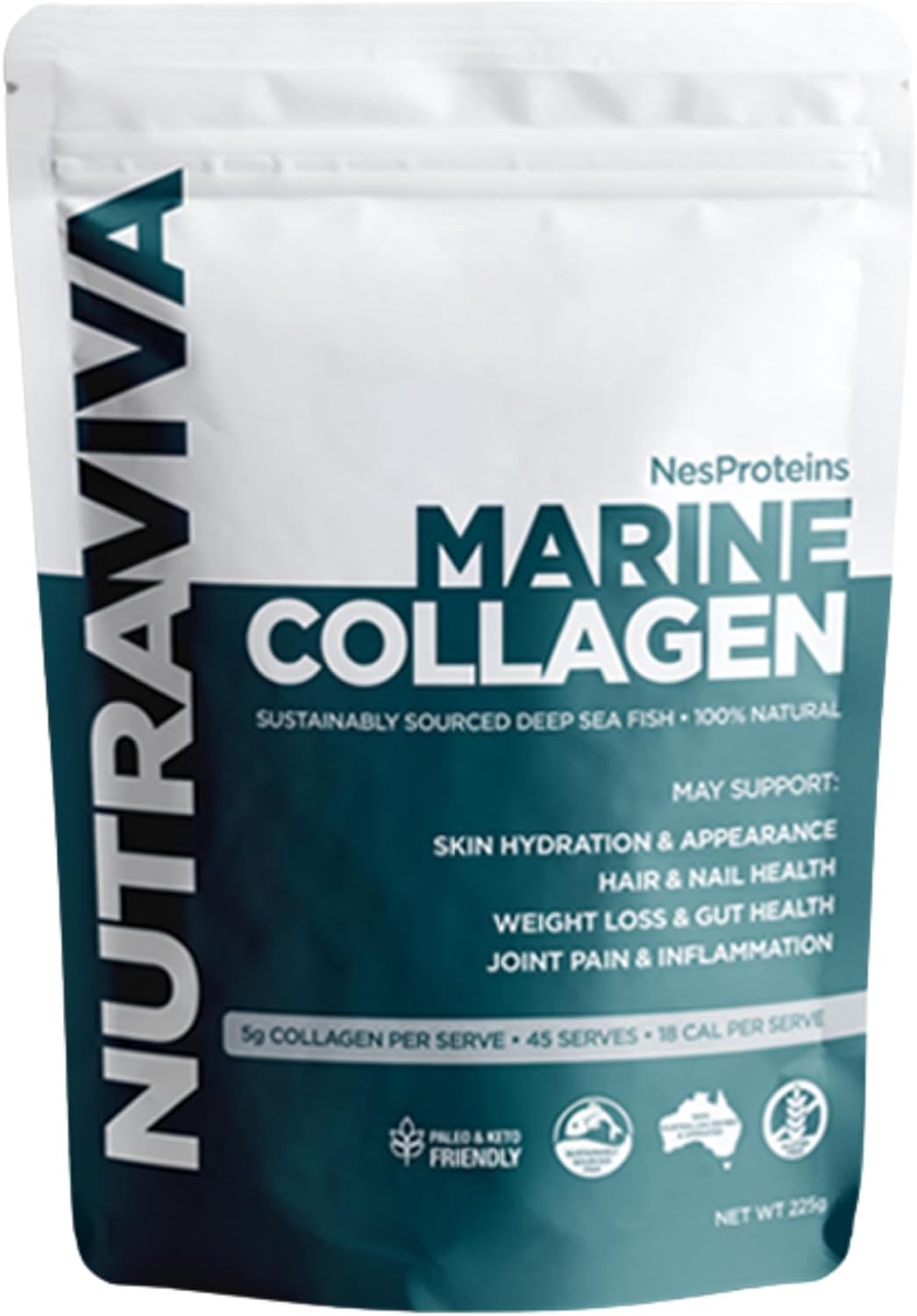 Nutraviva Marine Collagen Powder Supplement 280 g