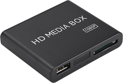 Video Player, Mini Box Media Player, Video Player Clearly View Easy to Install 1080P Media Player, for Home Video Display Play Game Entertainment (US Plug 100 to 240V)