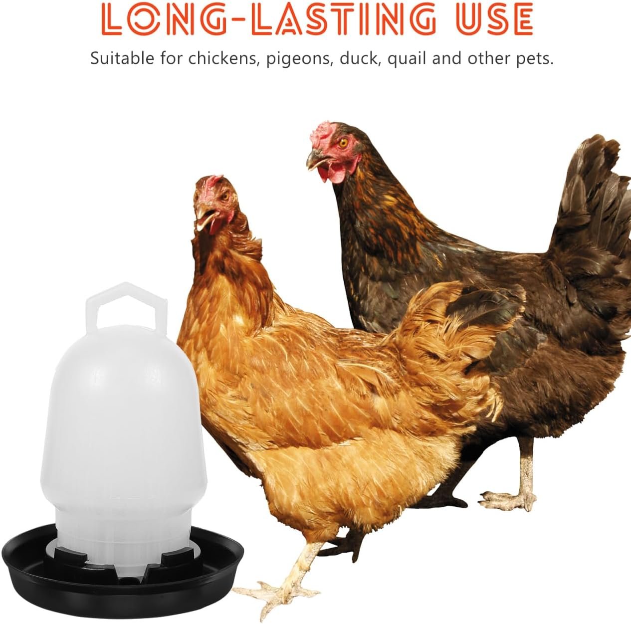 BUTIFULSIC Chicken Feeder Automatic Chicken Waterer Water Glasses Chicken Coop Feeder Pigeon Water Feeding Cups Chicken Trough