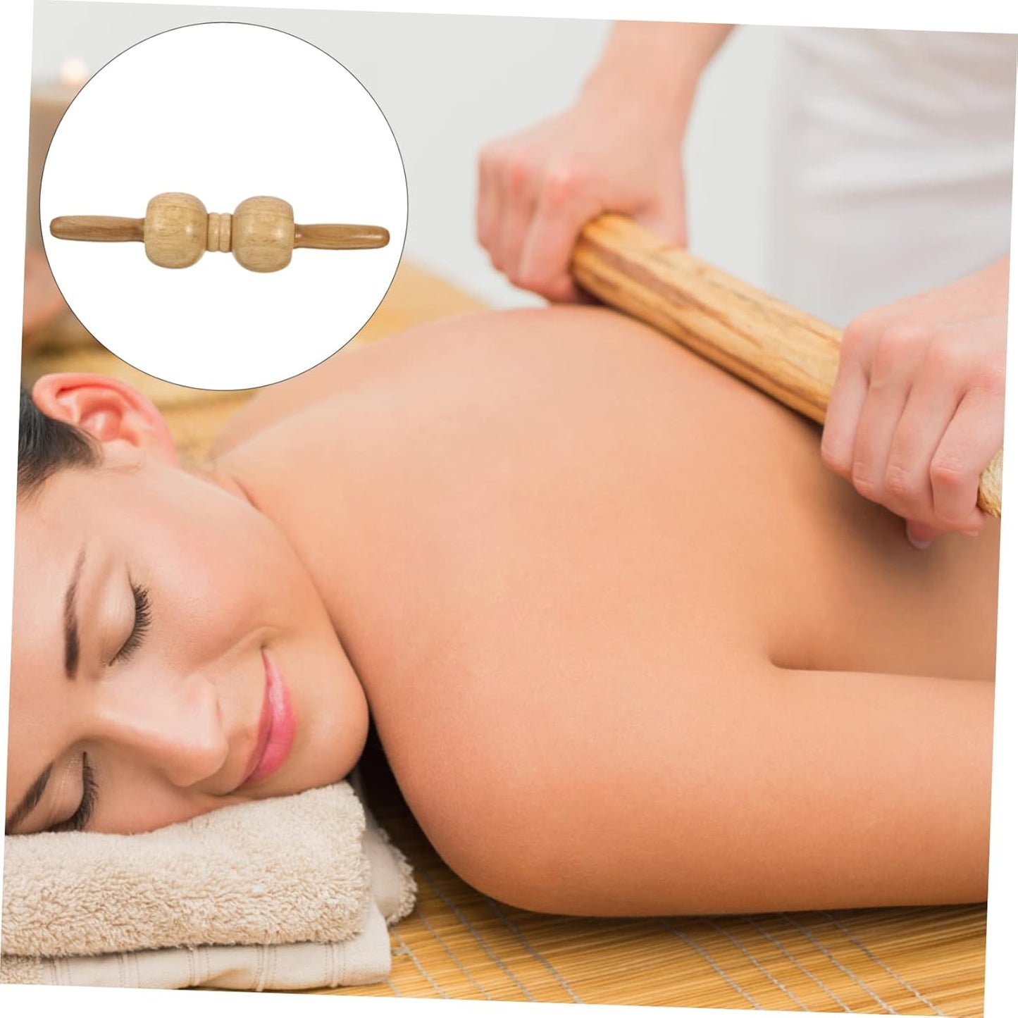 OATIPHO 1 Pezzo Massaggiatore per spalle e collo muscolo Indietro massaggio corpo punto di innesco massaggiatore a con funzionamento manuale strumento massaggiatore di legno