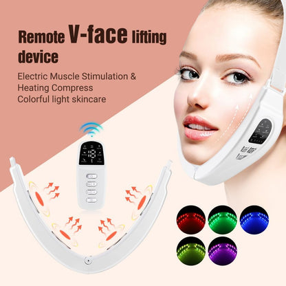 Contourflex 4-in-1 Massager for Face, Reviona Contourflex 4-in-1 Massager, 5 Modes & 15 Intensities and Remote Control (White)