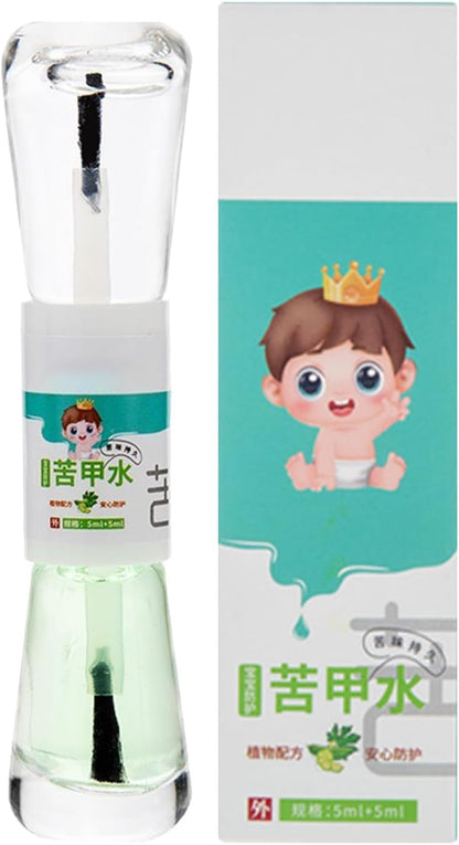 Mivceklw Nail Biting Prevention Polish, 5ml Bitter Formula Remedy, Safe Thumb Sucking Aid For Kids, Effective Nail Care Solution To Discourage Finger Biting, 0.91 x 3.94 Inch