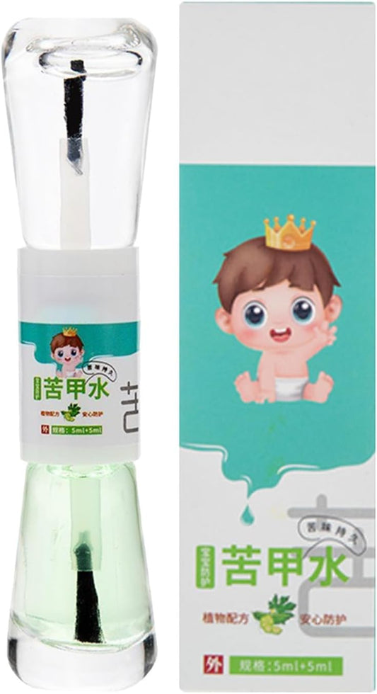 Mivceklw Nail Biting Prevention Polish, 5ml Bitter Formula Remedy, Safe Thumb Sucking Aid For Kids, Effective Nail Care Solution To Discourage Finger Biting, 0.91 x 3.94 Inch