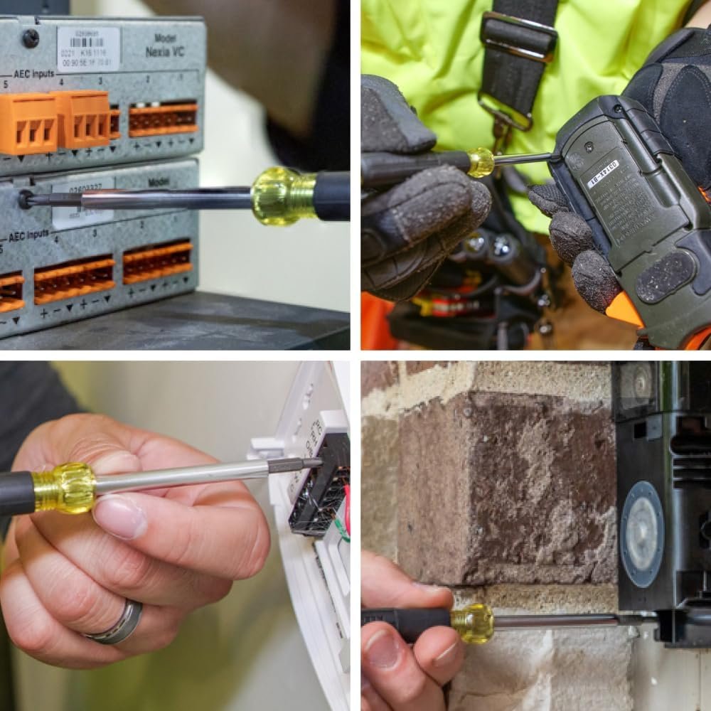 Multi Bit Electronics Screwdriver 4 in 1 Phillip Slotted Bit