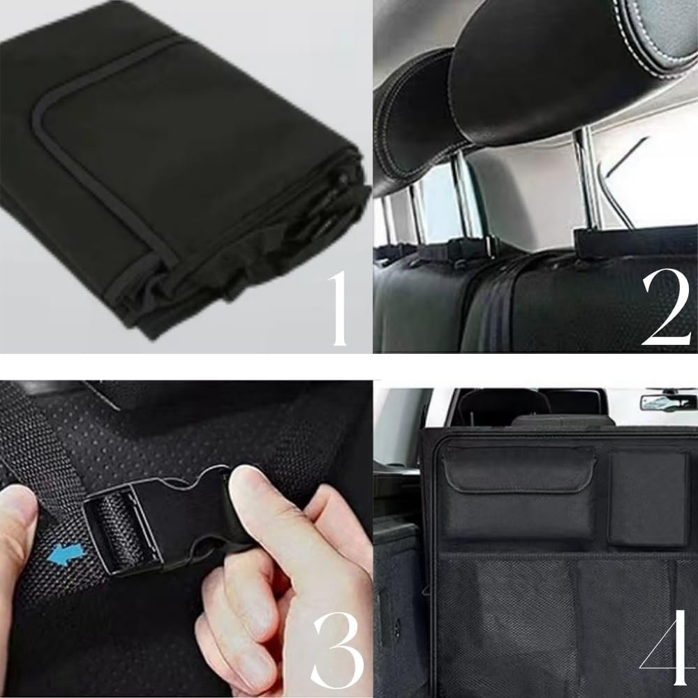 Naisfei Car Trunk Organizer and Storage, Car Hanging Boot Organisers with 8 Enlarged Pockets,Car Trunk Organizerï¼ŒBackseat hanging Bag, Car Boot Tidy Storage Bag