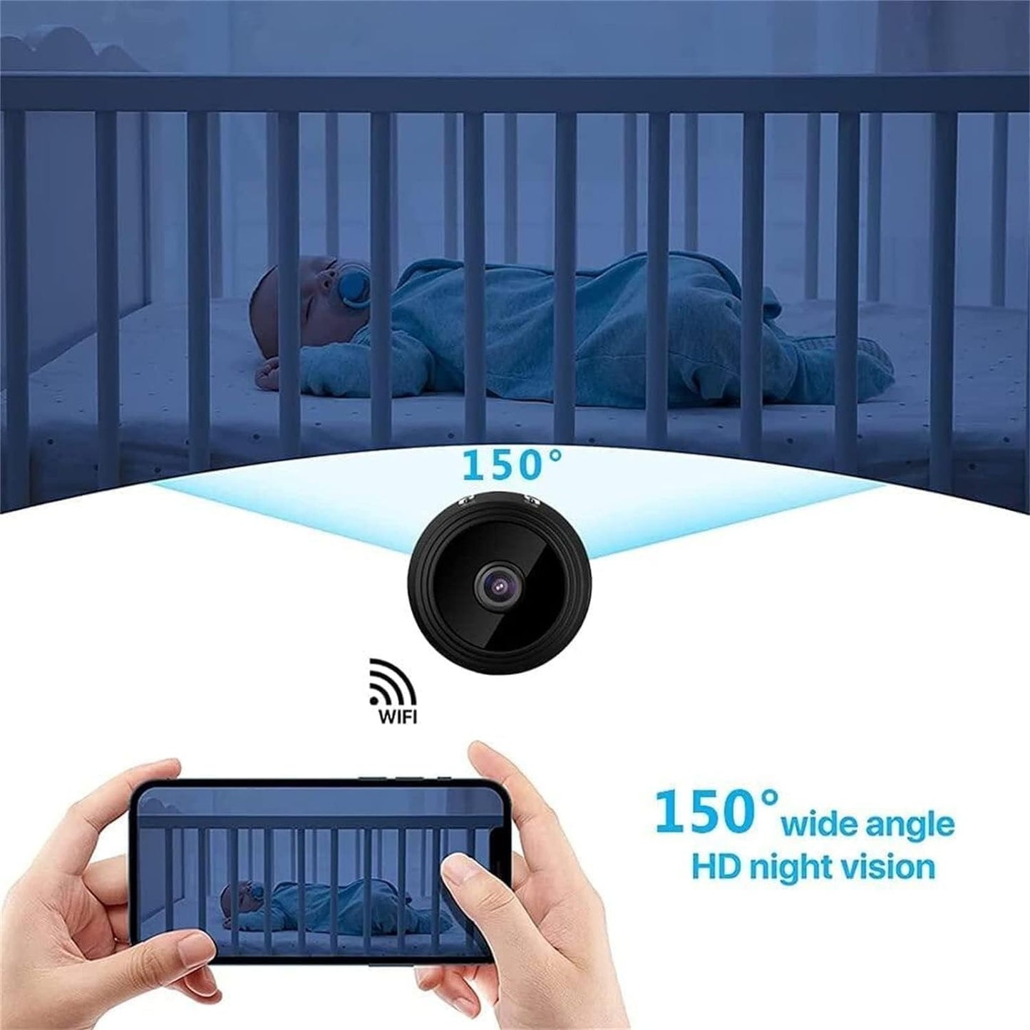 Spy Focus Camera,Spyfocus Magnetic Mini Security Camera Outdoor,Camtrix Magnetic Mini Security Camera,Night Vision Motion Detection Security Cam Covert Cameras with App for Home Indoor Outdoor (2PC)