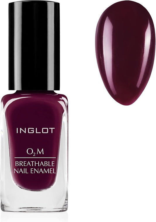 INGLOT O2M Breathable Nail Polish | Long Lasting | Quick Drying | Easy to Apply | Wide Range of Colours | Nail Polish | 12ml : 412