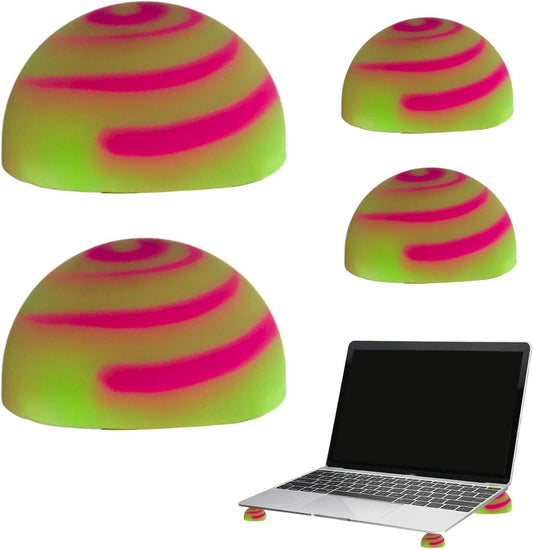 Silicone Pad for Laptop Cooling,Small Portable Silicone Hemisphere Pad for Cooling - Multifunctional Cooling Stand Non Slip Stable Hemisphere Riser for Laptops