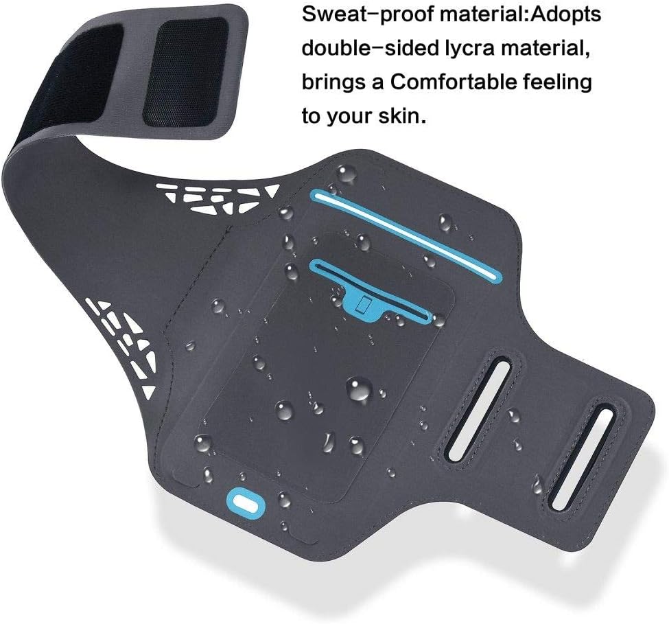 DFV mobile - Professional Cover Ultra-Thin Armband Sport Walking Running Fitness Cycling Gym per TD Tech P50 (2021) - Black