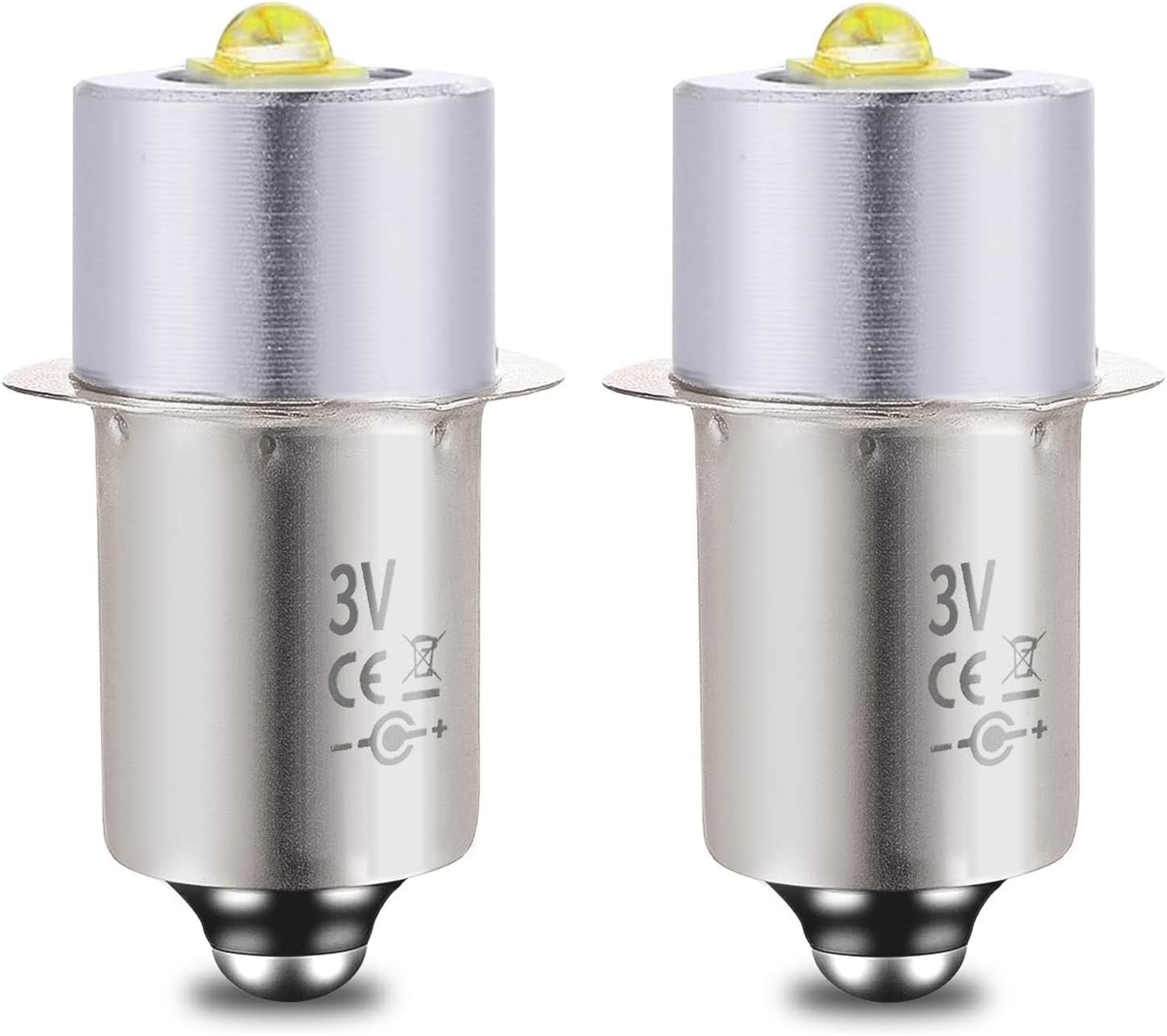 LudoPam LED Conversion Kit Upgrade Bulb Compatible for Maglite Flashlight 2 Cell C/D, 2 Pack