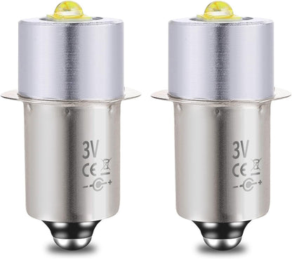 LudoPam LED Conversion Kit Upgrade Bulb Compatible for Maglite Flashlight 2 Cell C/D, 2 Pack
