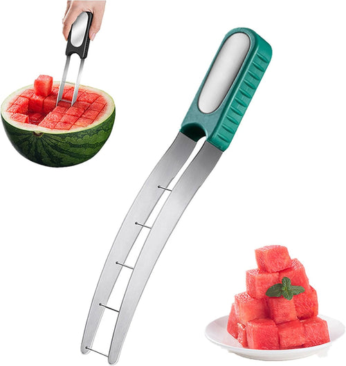 Wtermelon Cutter Slicer Stainless Steel 2024 New Creative Trends Kitchen Gadgets Cut Watermelon Into Cubes Knife Melon Baller for Kitchen Gadgets Useful Cool Tool