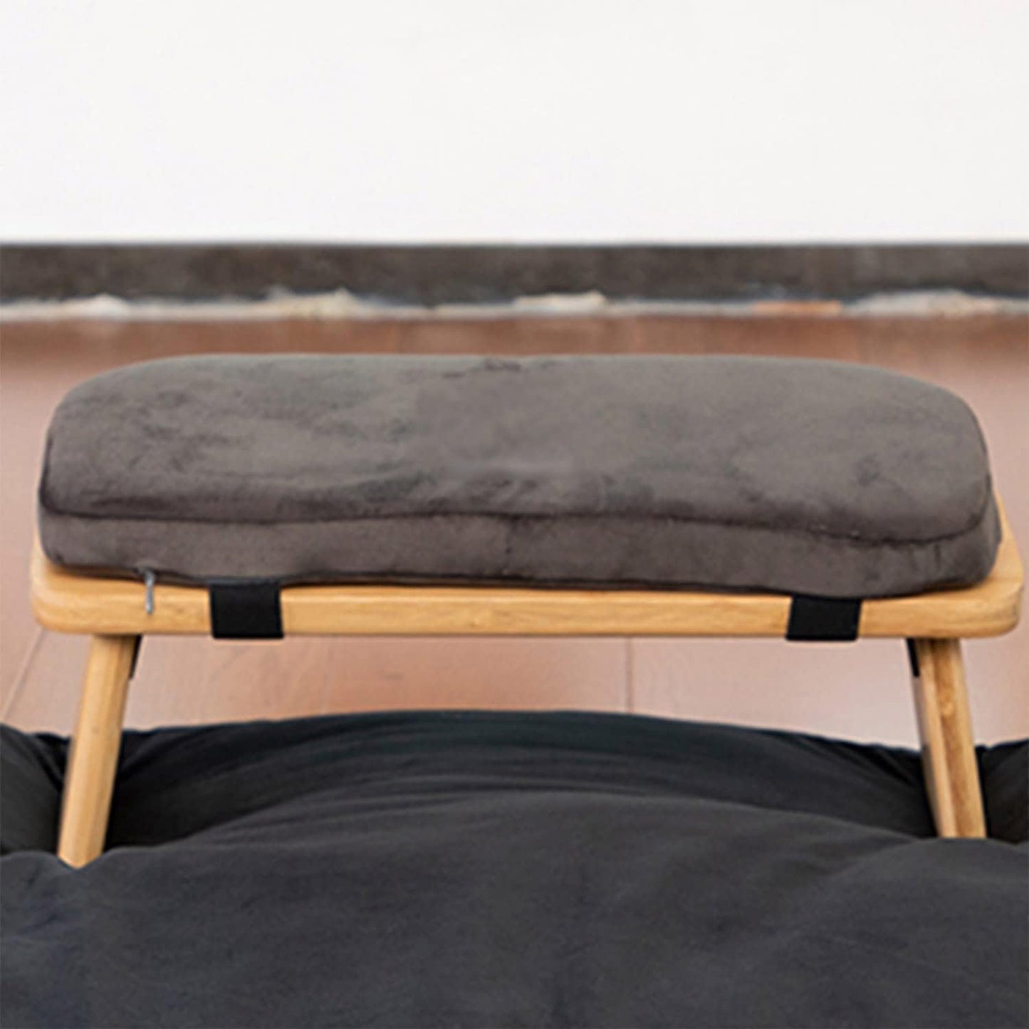 Gtouse Meditation Bench Outdoor Foldable Ergonomic Meditation Stool with Cushion Bamboo Meditation Bench Kneeling Prayer Bench for Seiza, Zen and Yoga