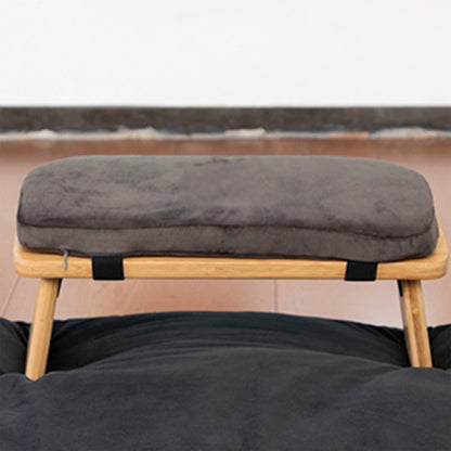 Gtouse Meditation Bench Outdoor Foldable Ergonomic Meditation Stool with Cushion Bamboo Meditation Bench Kneeling Prayer Bench for Seiza, Zen and Yoga