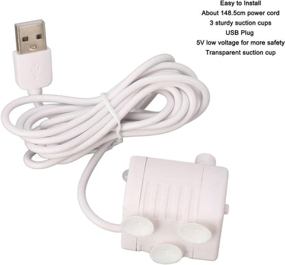 Cat Water Fountain Pump, Pet Quiet Prevent Dry Burning Mini Dispenser Feeding & Watering Supplies USB Powered DC Brushless Motor Replacement for Drinking