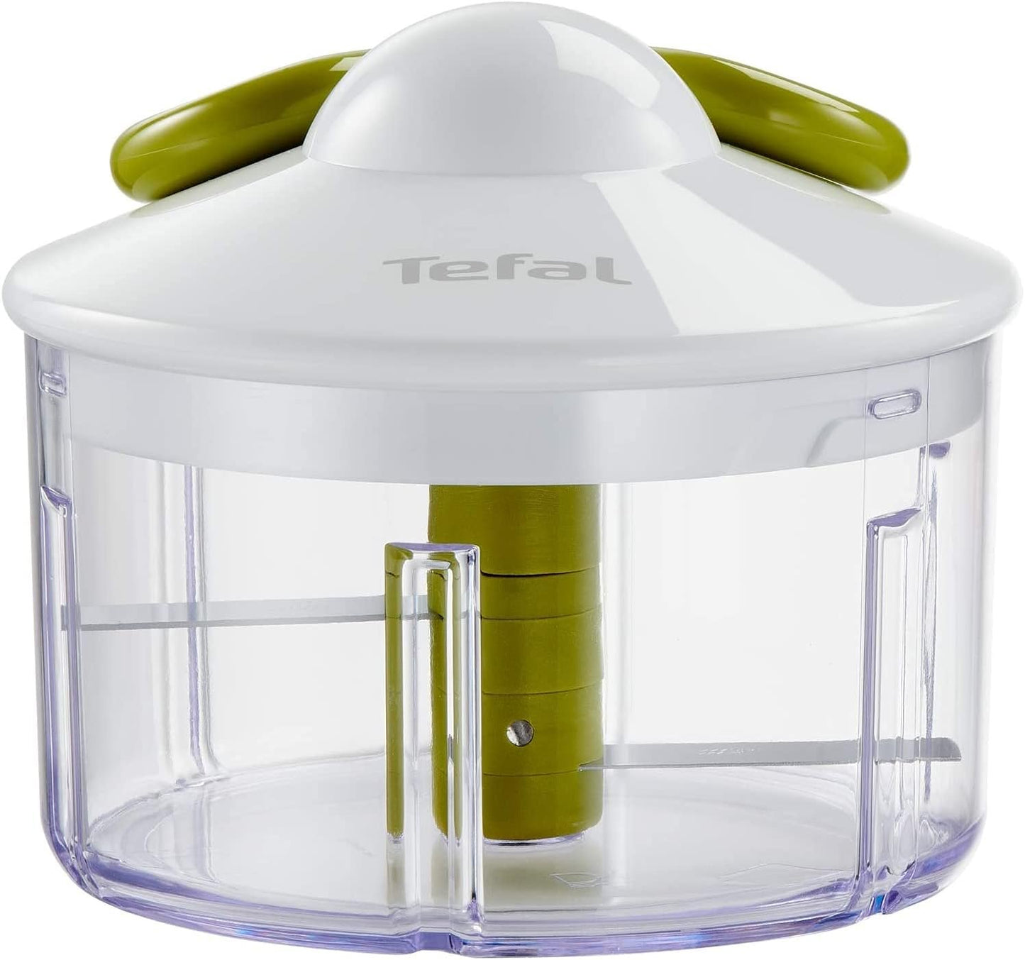 Tefal K1330404 Manual Food Chopper and Mixer with Stainless Steel Blades for Vegetables, Onions, Herbs and Nuts, 5 Second Chopper, 500 ml, Green - Dark Citronnelle