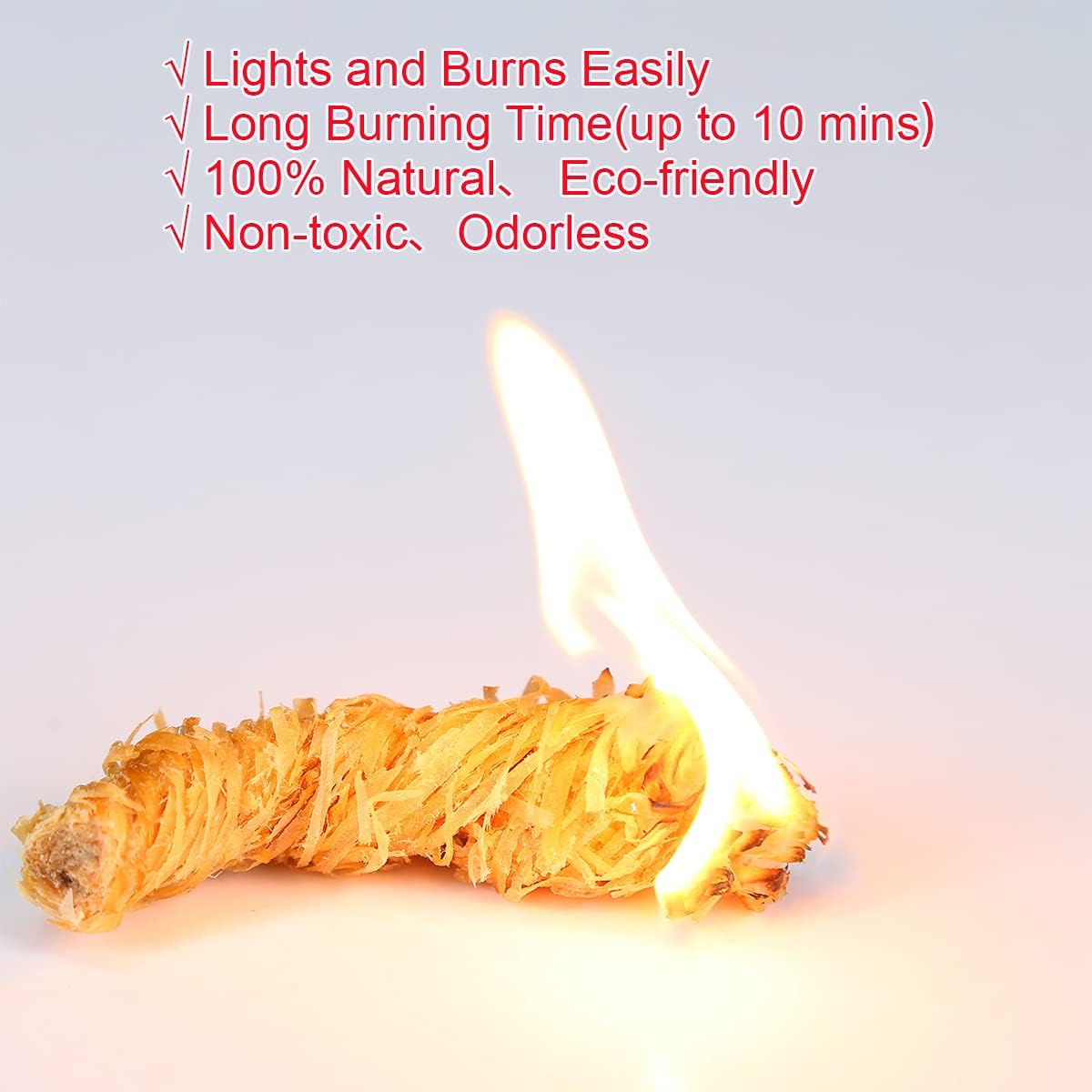 Fire Starter, 108 Count Natural Fire Starters for Fireplace, Charcoal Starter, Fire Starters for Grill, Campfires, Fireplace, BBQ, Firestarters for Indoor Outdoor Fire Pit, Wood Fireplace Starters
