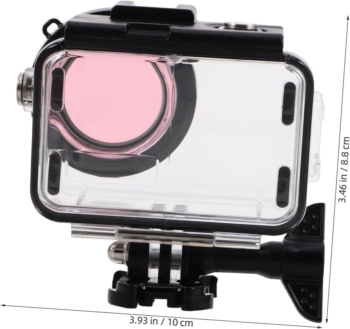 KALLORY Camera Protective Shell with Dual Cold Shoe Mounts Underwater Housing Case for Digital