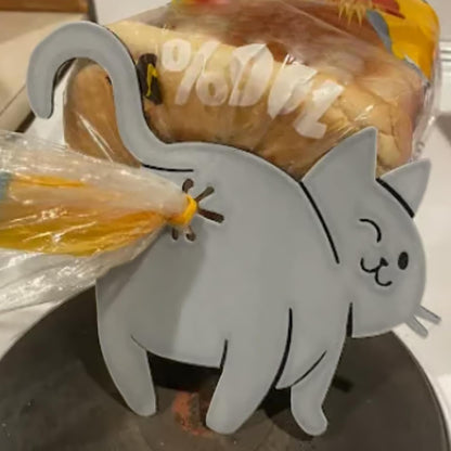 Bread Ties, Cat Butt Bread Clip, Reusable Food Clips for Breads, Funny 3D Printed Bag Holder, Quirky Home Decor, Novelty Kitchen Gadget for Cat Lovers
