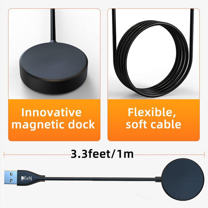 DEEN Charging Cord 【2023 Upgraded】 for Samsung Watch Charger - Fast Secure Wireless Charger Compatible with Samsung Galaxy Watch Charger 6/6 Classic/5/5 Pro/ 4/4 Classic/3/Active 2/Active