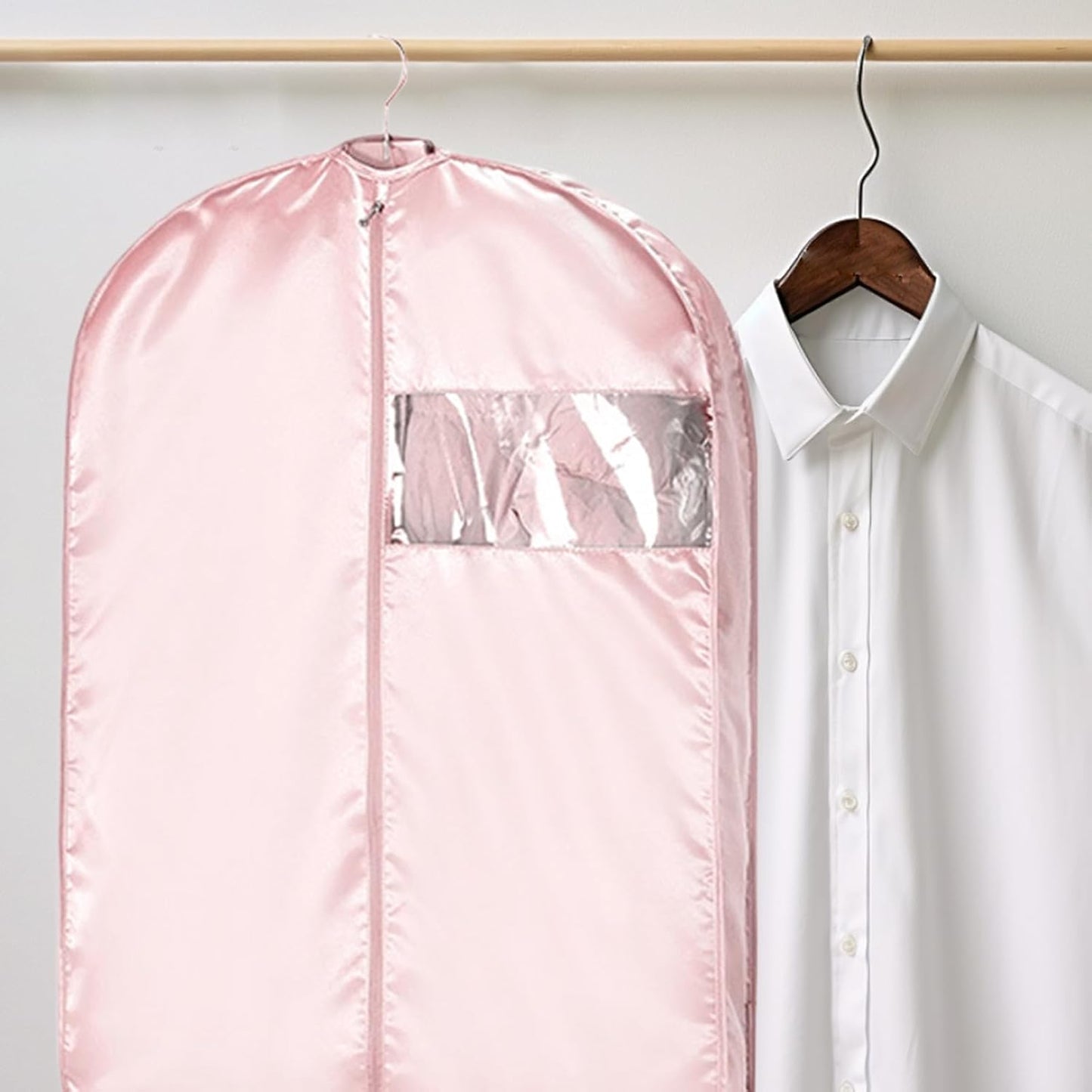Garment Bag, Long Dress Storage Pack, Dustproof Protective Organizer, Space-Saving Solution For House Moving, Airplane Packing, Laundry, And Closet Storage
