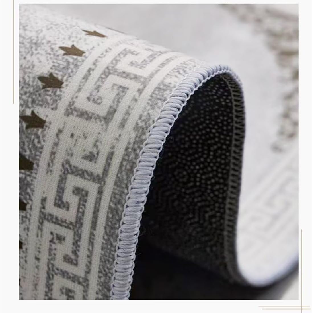 SUNYRDSM Tappeto Ginnastica Palestra Tappeto Gattonamento Anti-invecchiamento Foglia Verde Modello Design Moderno Decorazione Casa Accessori Anti-fouling 80X160CM