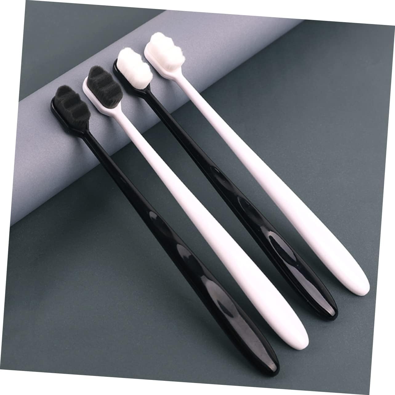 SOPOTUTU Bristle Toothbrushes for Oral Care Micro Nano Soft Hair Cleaning Tool with Ergonomic Design Slip Grip and Durable Handle for Daily Hygiene