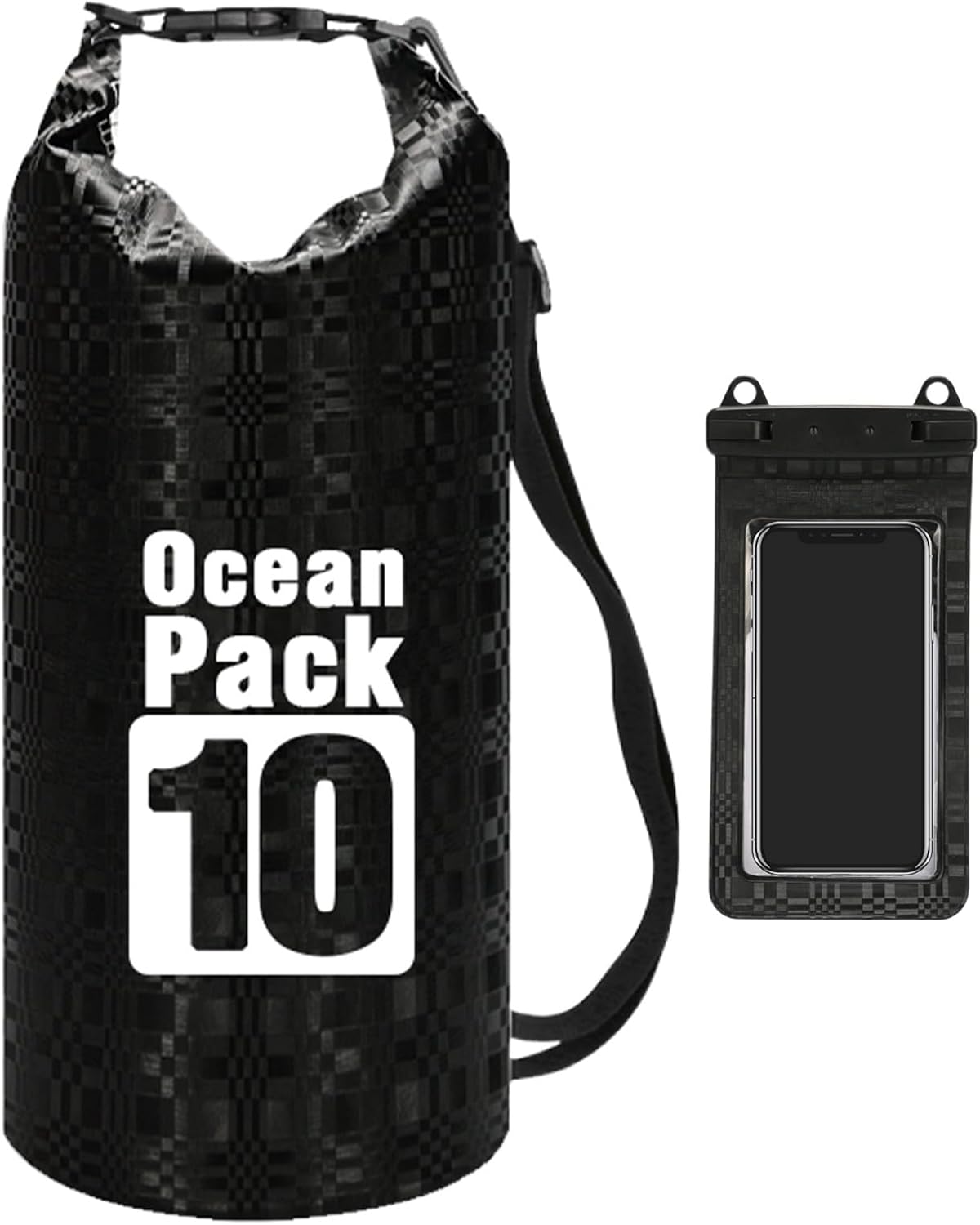 Gitekain Waterproof Bag, Portable Pouch, Lightweight Roll Top Storage Backpack, Ideal for Beach, Camping, Commuting, Shopping, Outdoor Travel and Adventures 16.14x7.68x0.2 Inch