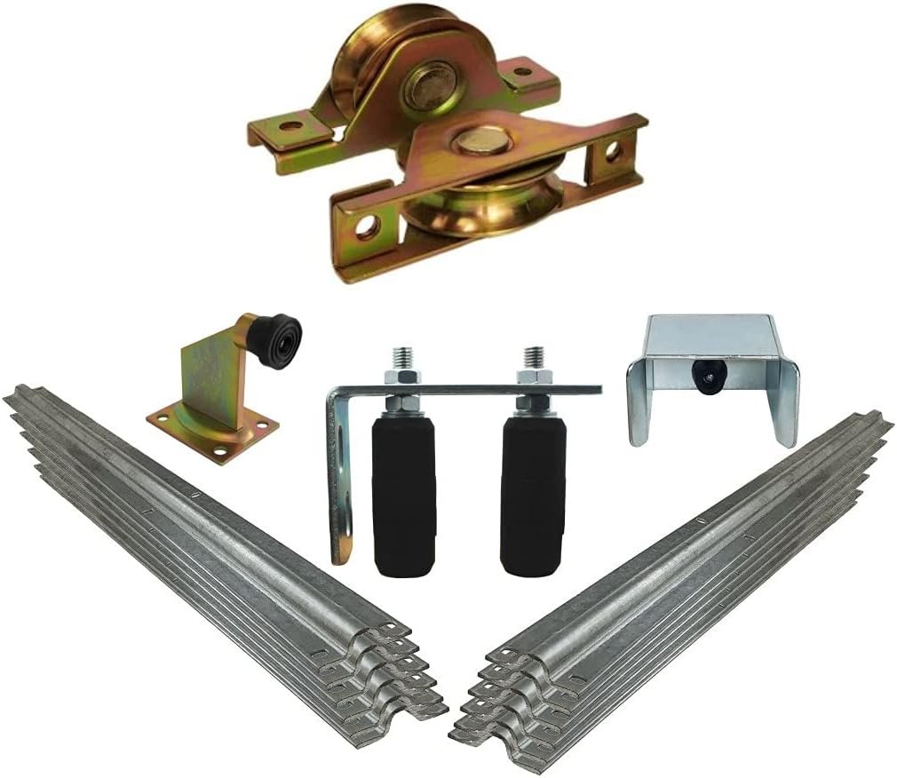 APC 500KG Sliding Gate Hardware Kit for up to 6m gate Wheels, Track, Roller, Guide, Stopper (10 M Track)