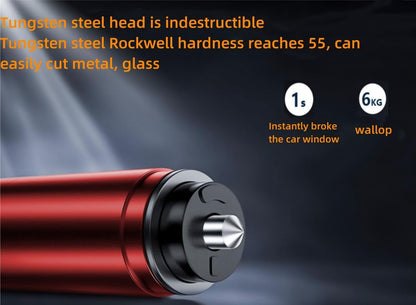 2 Packs car Safety Hammer, Emergency Escape Tool One Second Window Breaker, Knife seat Belt Cutter Car Glass Window Breaker Life-Saving Emergency Tool -(red)
